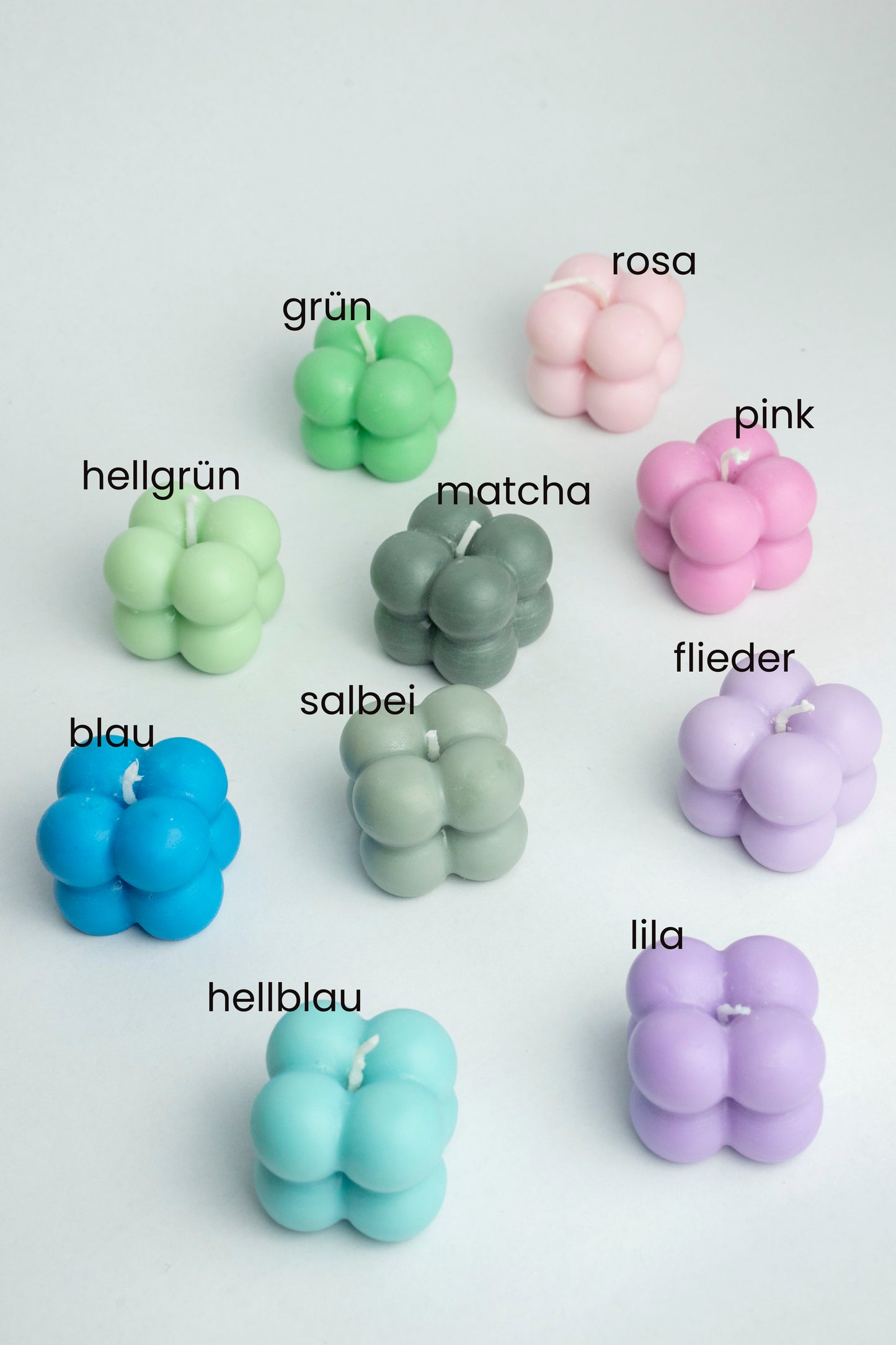 Stabkerze Swirl - bunte Farben