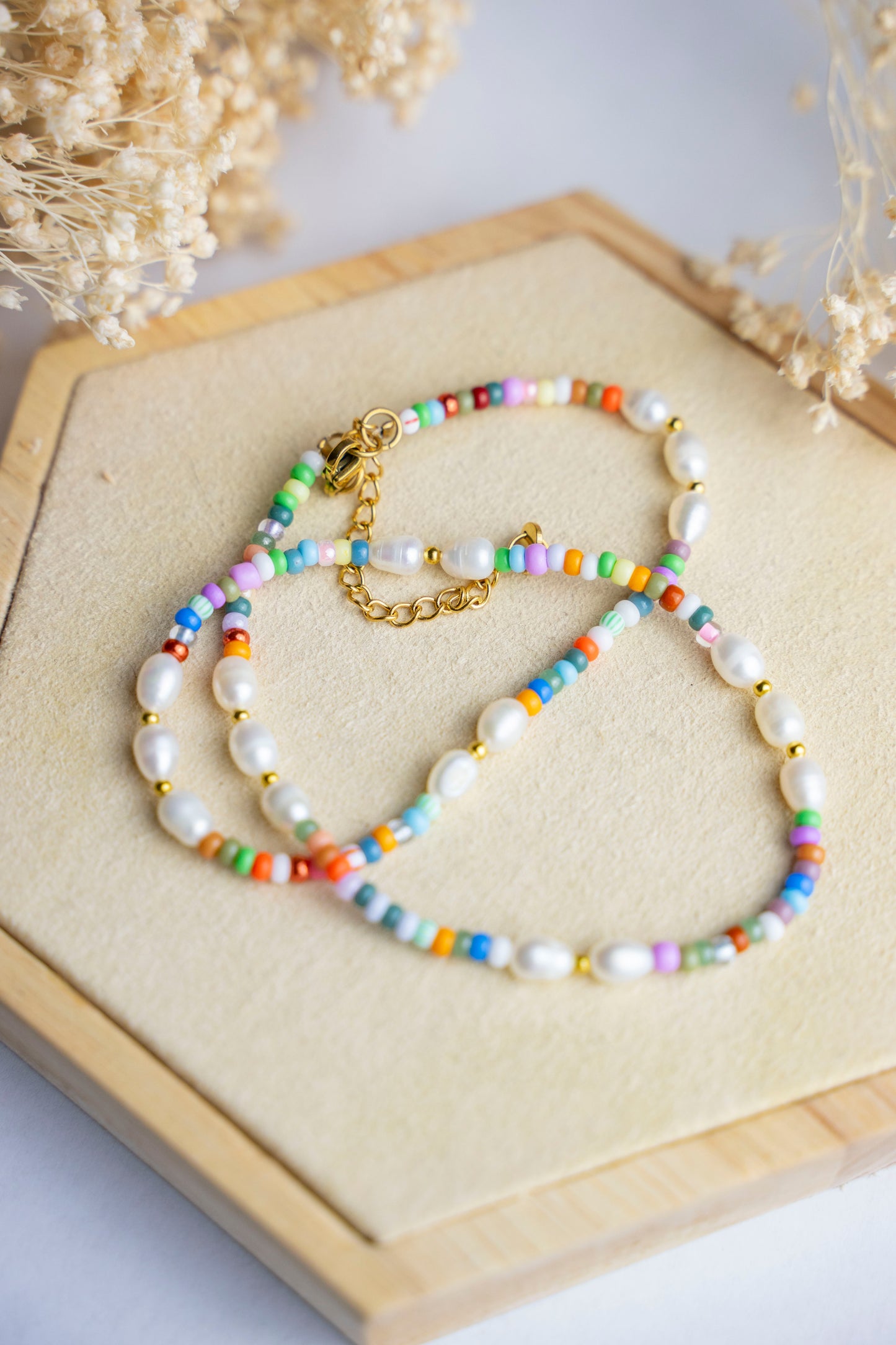 Halskette Rainbow Pearl