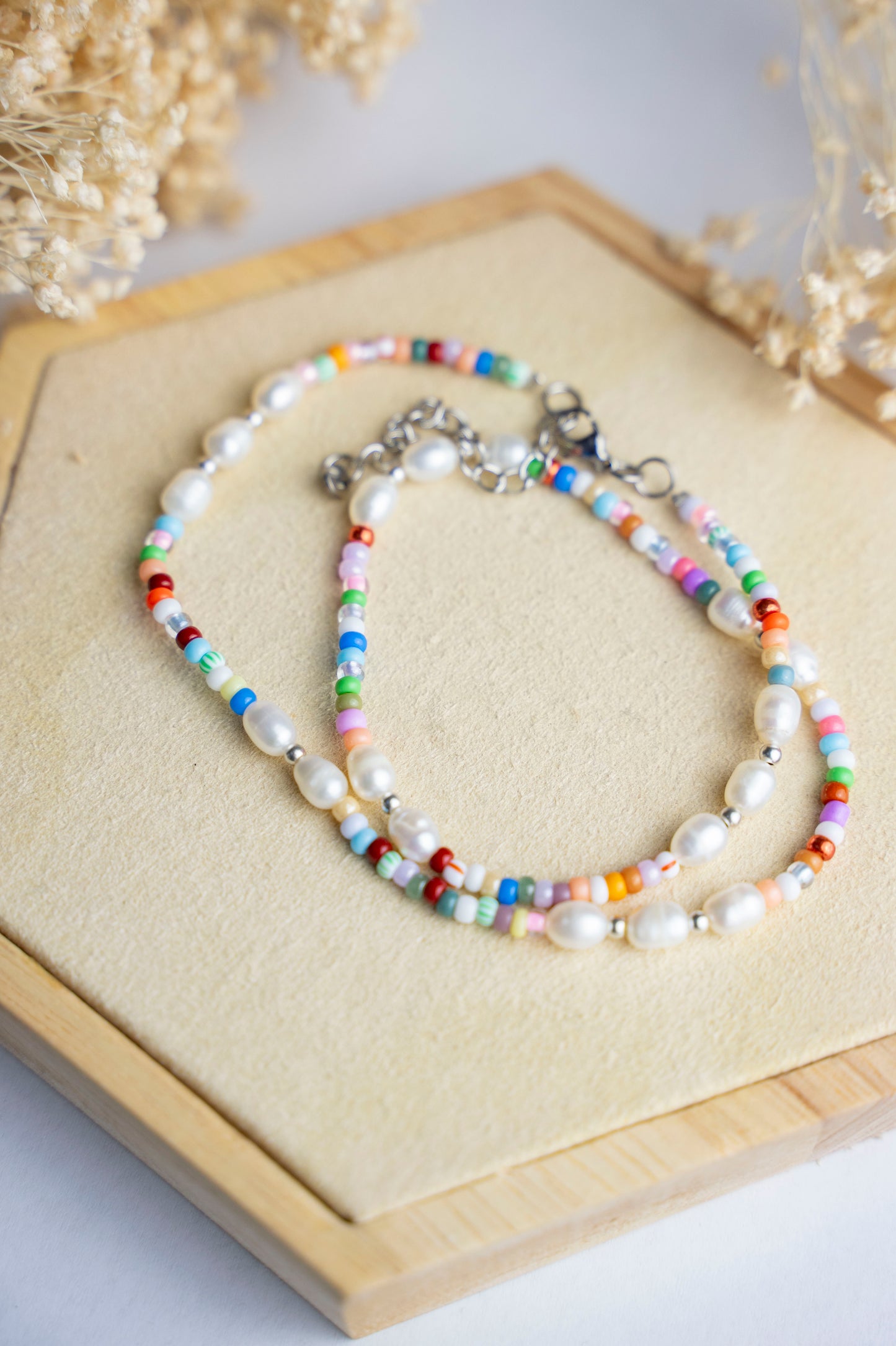 Halskette Rainbow Pearl