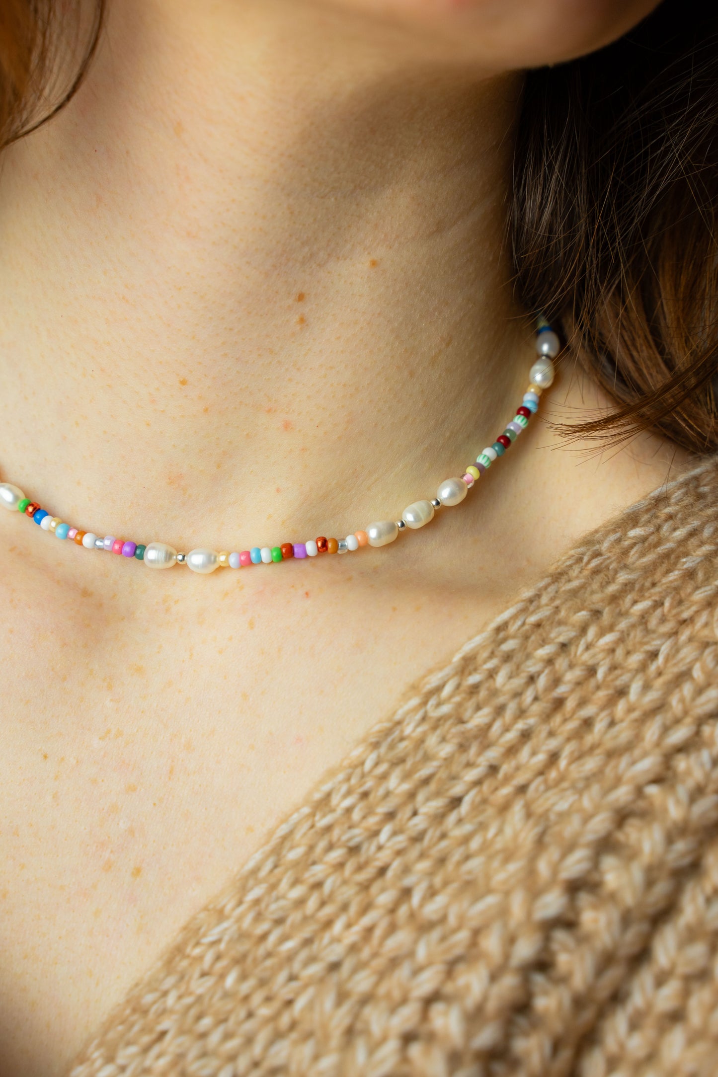 Halskette Rainbow Pearl