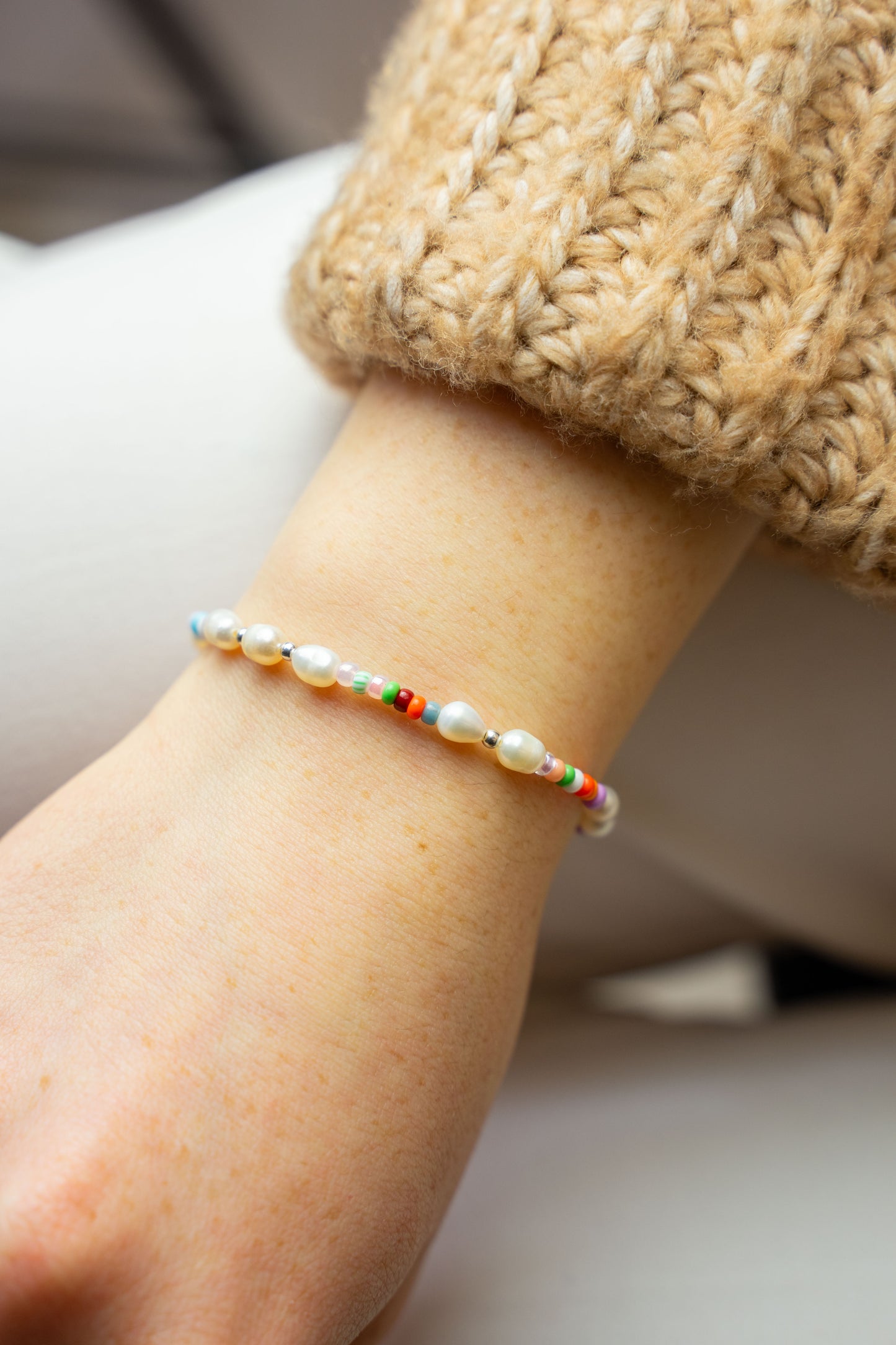 Armband Rainbow Pearl
