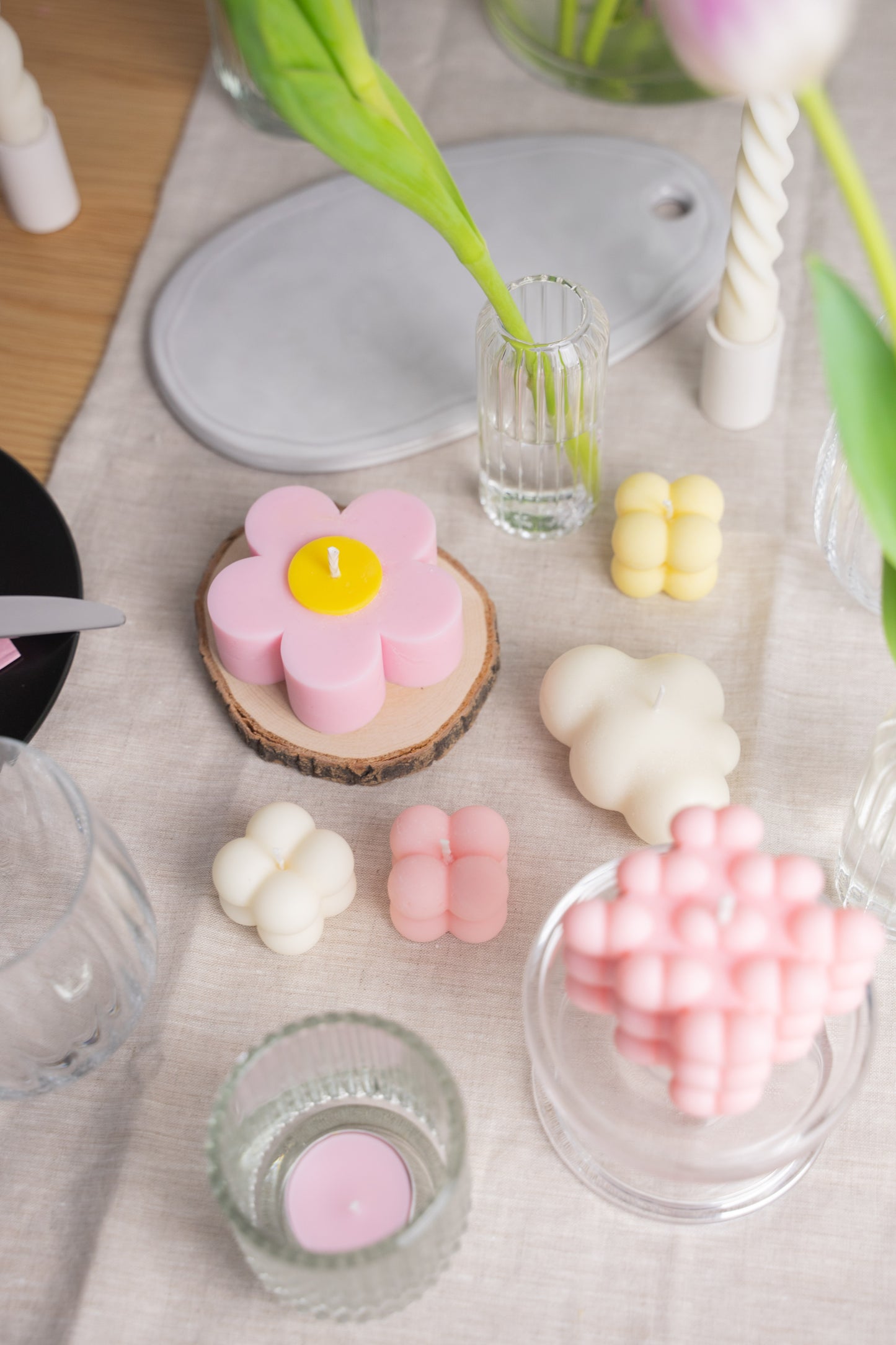 kleine Bubble Kerze Kine - bunte Farben
