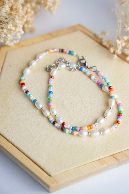 Halskette Rainbow Pearl