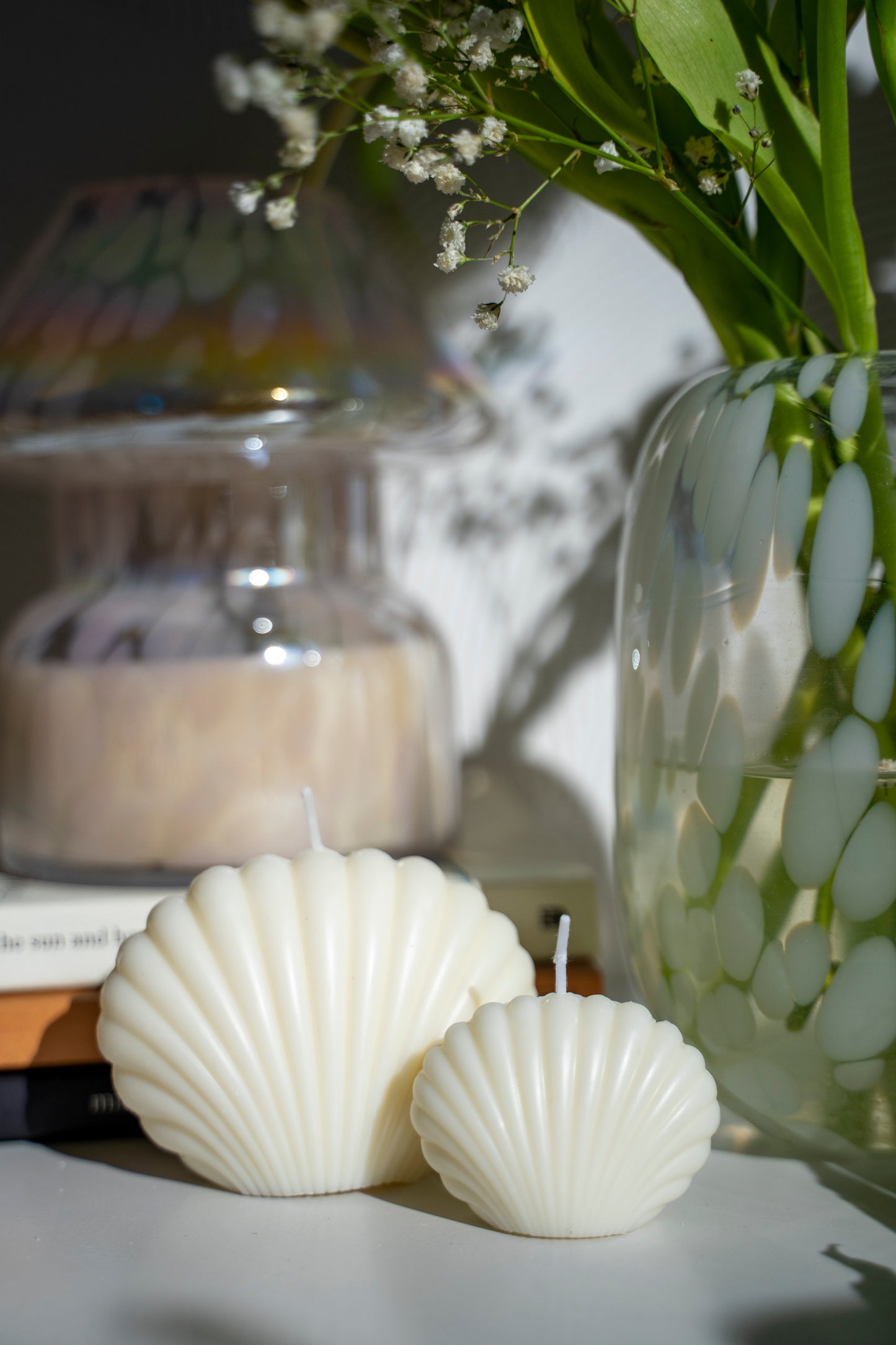 kleine Muschel Kerze