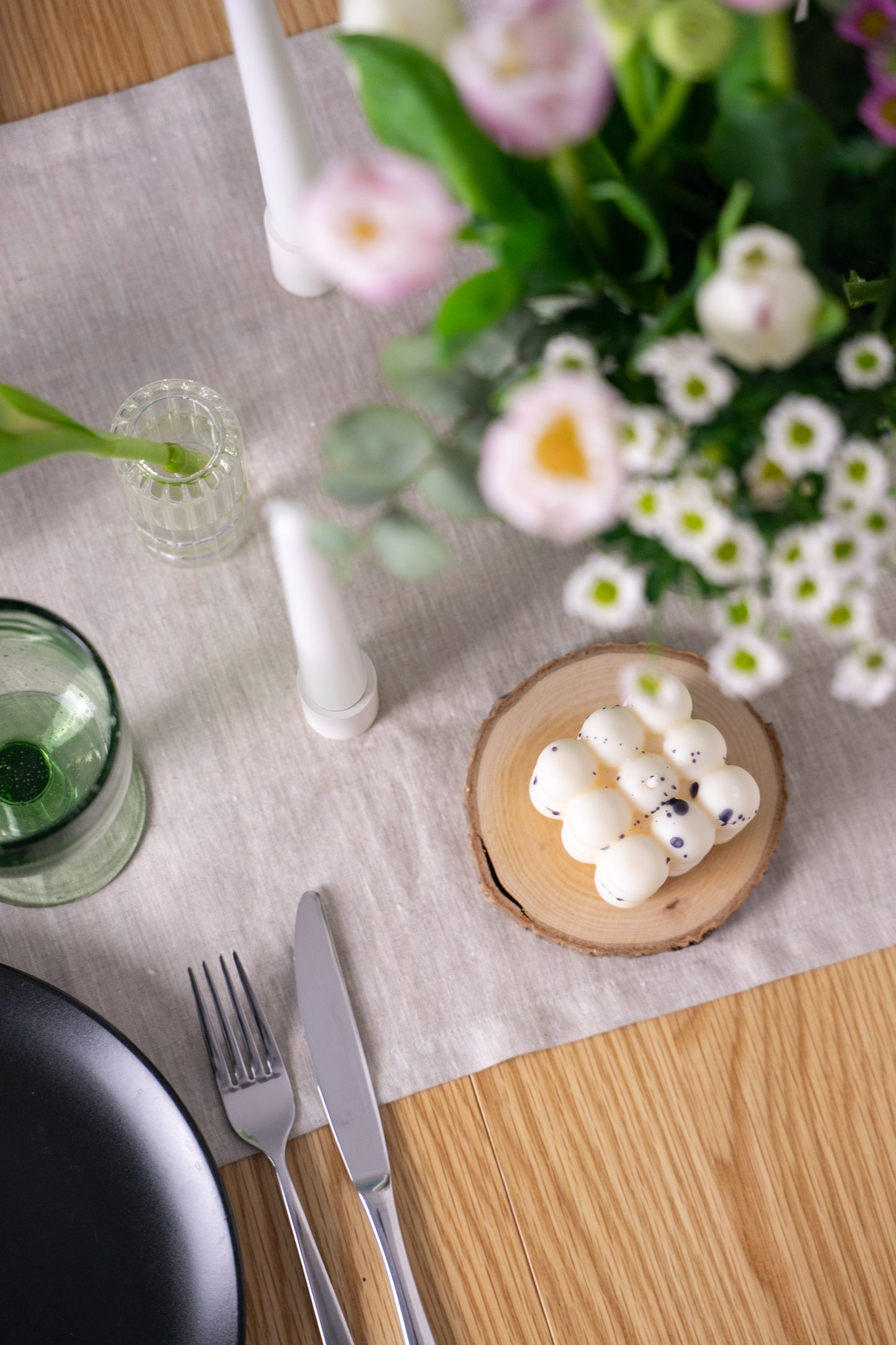 Bubble Kerze Freckle