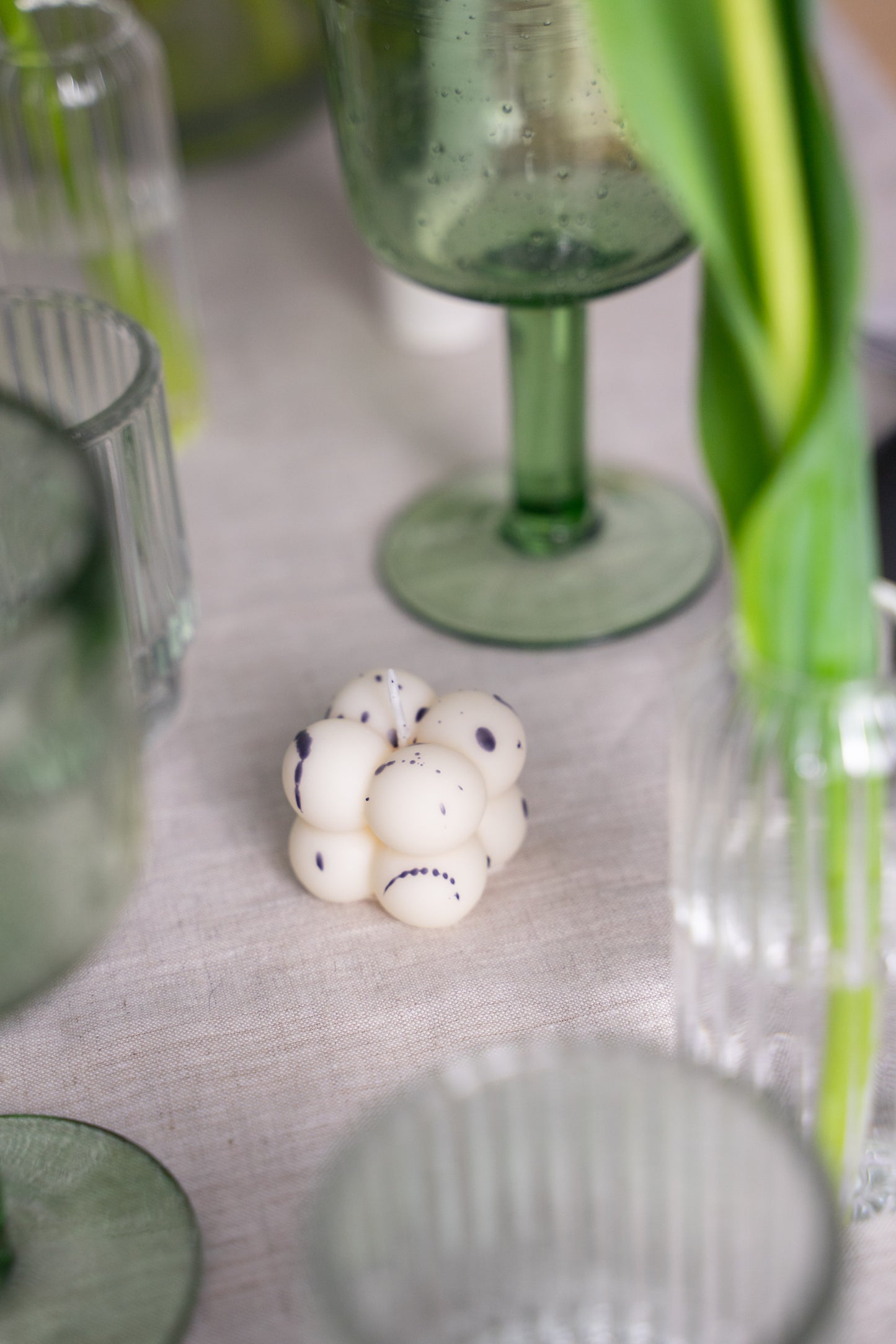 kleine Bubble Kerze Freckle