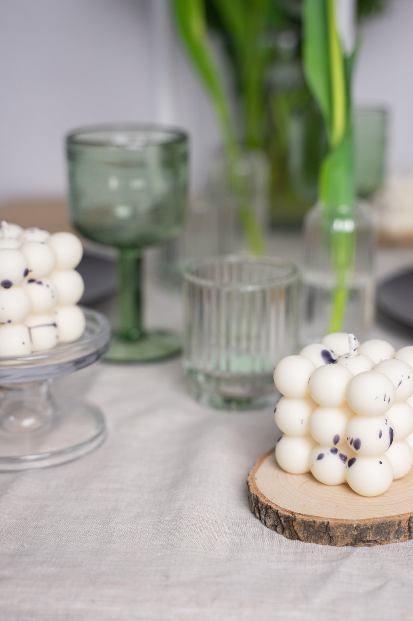 Bubble Kerze Freckle